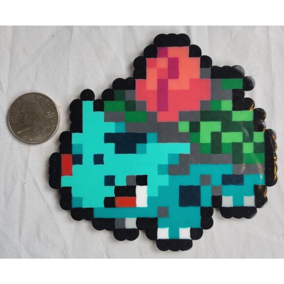 Handmade | Accents | Ivysaur Menu Icon Pokemon Perler Bead Pixel Art ...